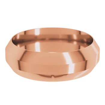 7MM Trapezoid Flat Men's Wedding Band