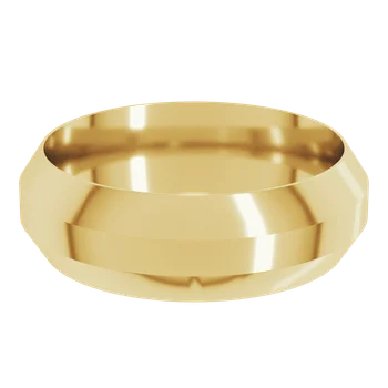 7MM Trapezoid Flat Men's Wedding Band