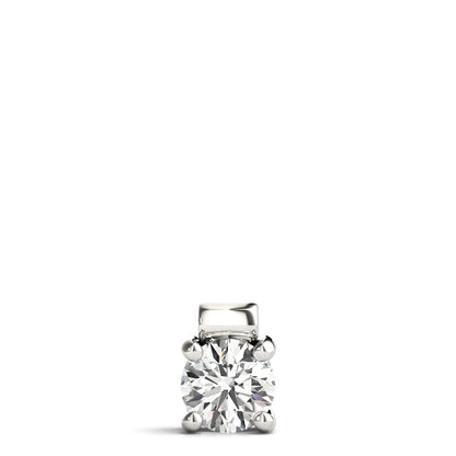 Round Lab Diamond 4-Prong Set Necklace