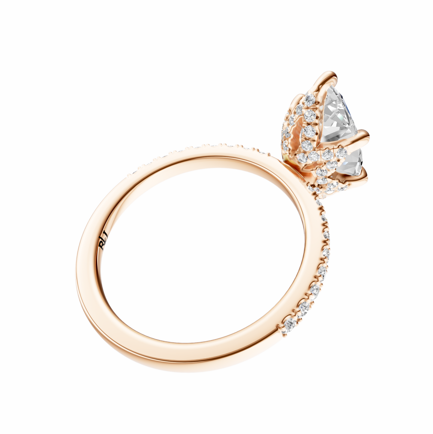 Marquise Traditional Accented Tulip Sparkler Setting