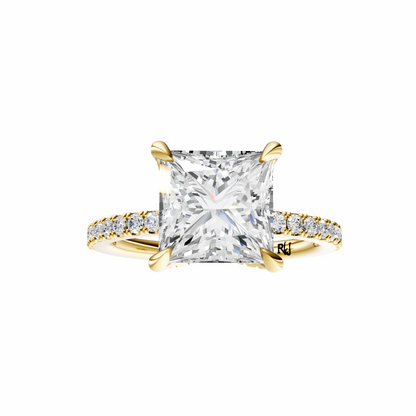 Princess Traditional Accented Tulip Sparkler Setting