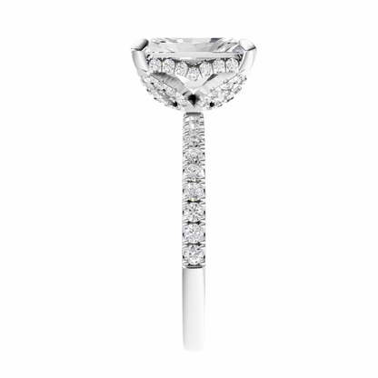 Radiant Traditional Accented Tulip Sparkler Setting