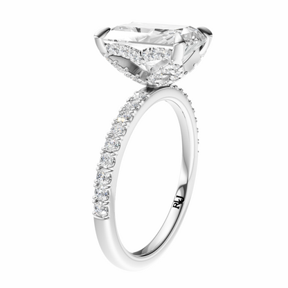 Radiant Traditional Accented Tulip Sparkler Setting
