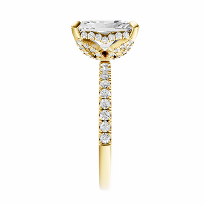 Radiant Traditional Accented Tulip Sparkler Setting
