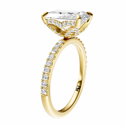 Radiant Traditional Accented Tulip Sparkler Setting