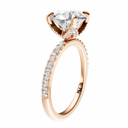Round Traditional Accented Tulip Sparkler Setting