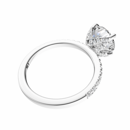 Round Traditional Accented Tulip Sparkler Setting