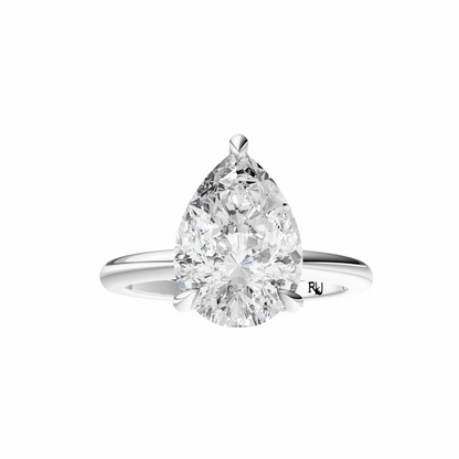 Pear Accented Tulip Solitaire Setting