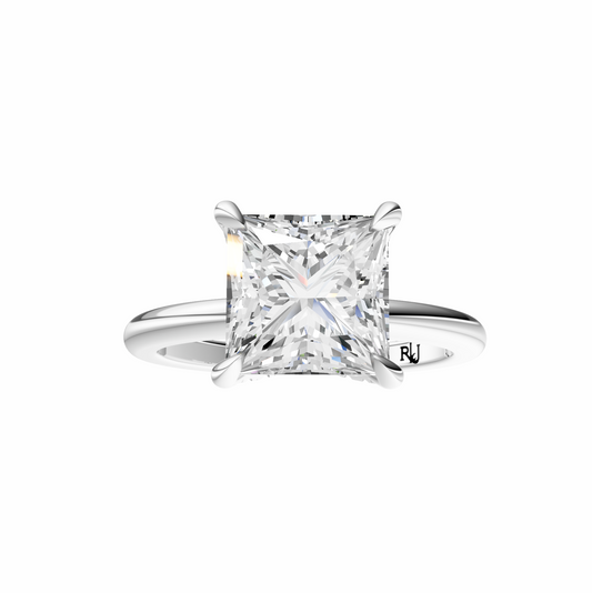 Princess Accented Tulip Solitaire Setting