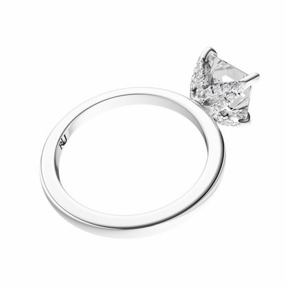 Princess Accented Tulip Solitaire Setting