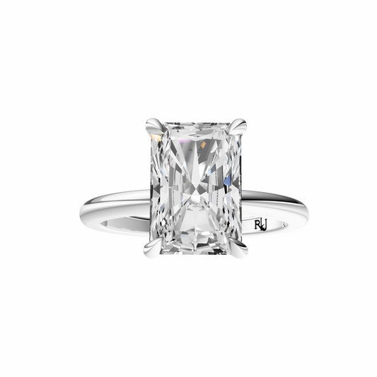 Radiant Accented Tulip Solitaire Setting