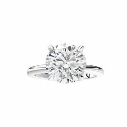Round Accented Tulip Solitaire Setting