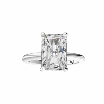 Radiant Tulip Hidden Halo Solitaire Setting