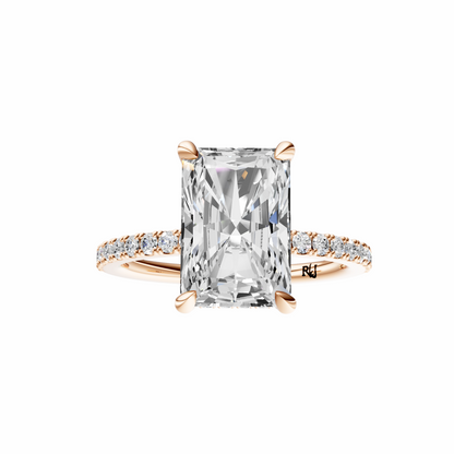 Radiant Traditional Tulip Hidden Halo Setting