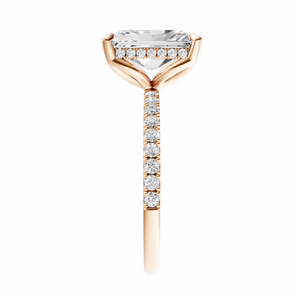 Radiant Traditional Tulip Hidden Halo Setting