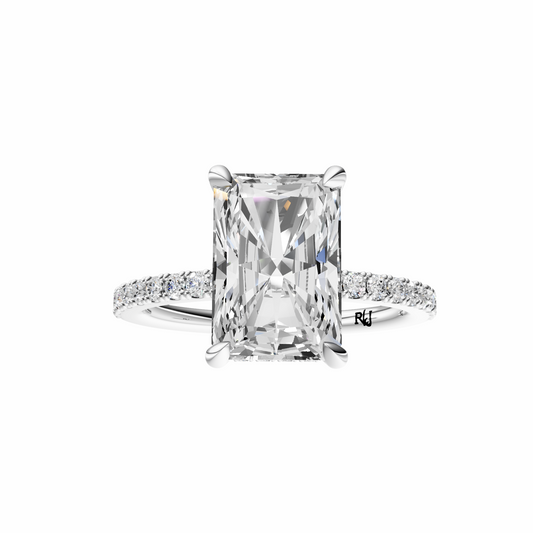 Radiant Traditional Tulip Hidden Halo Setting