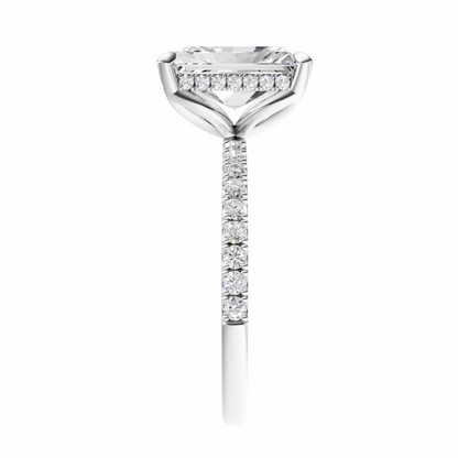 Radiant Traditional Tulip Hidden Halo Setting