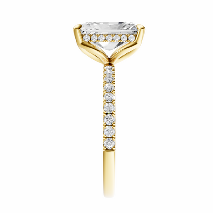 Radiant Traditional Tulip Hidden Halo Setting