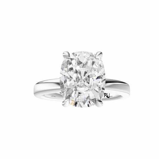 Cushion Tulip 2.7mm Band Solitaire Setting