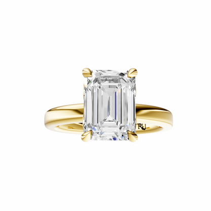 Emerald Tulip 2.7mm Band Solitaire Setting
