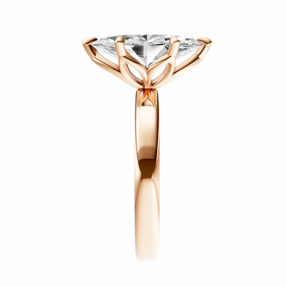 Marquise Tulip 2.7mm Band Solitaire Setting
