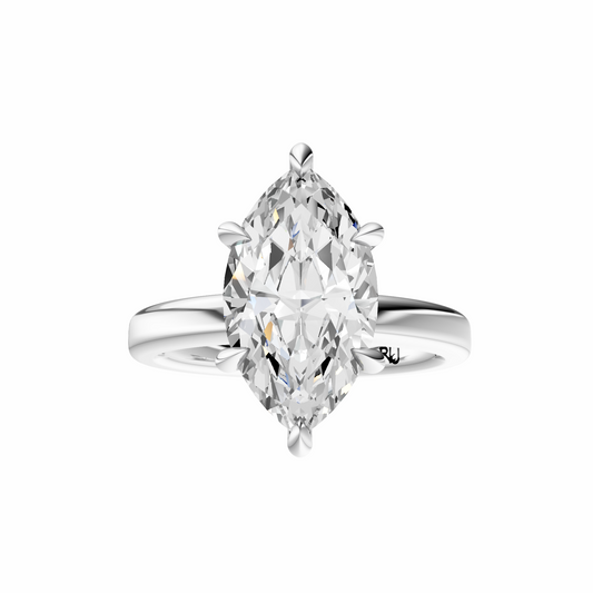 Marquise Tulip 2.7mm Band Solitaire Setting