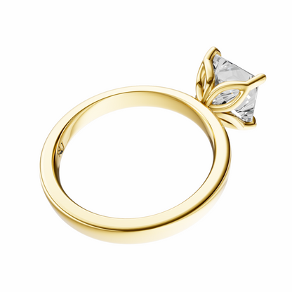 Princess Tulip 2.7mm Band Solitaire Setting