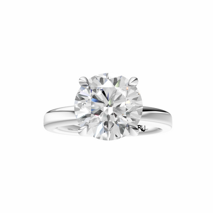Round Tulip 2.7mm Band Solitaire Setting