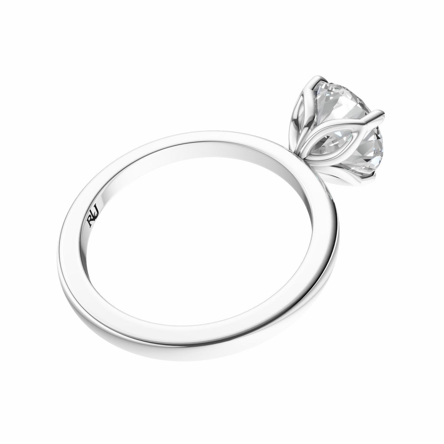 Round Tulip Basket Solitaire Setting