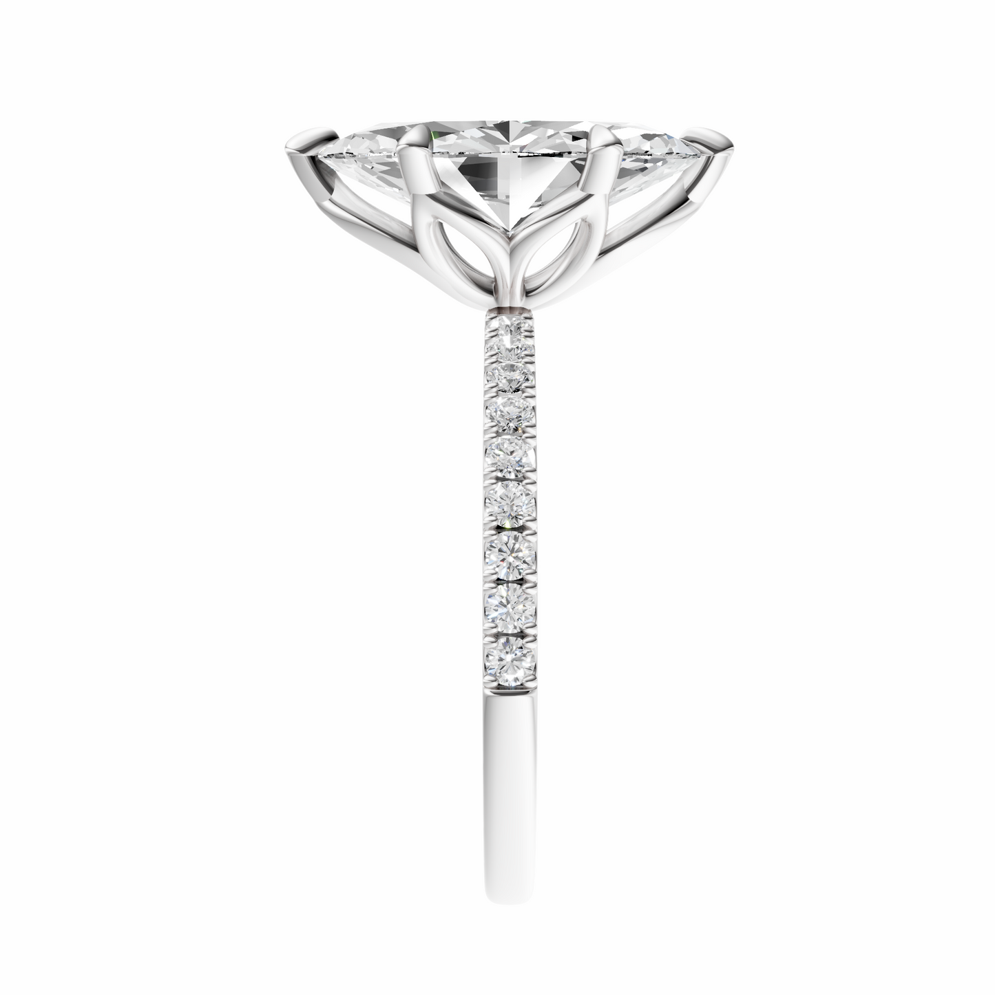 Marquise Tulip Traditional Elegance Setting