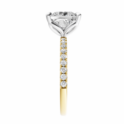 Princess Mixed Metal Traditional Tulip Setting