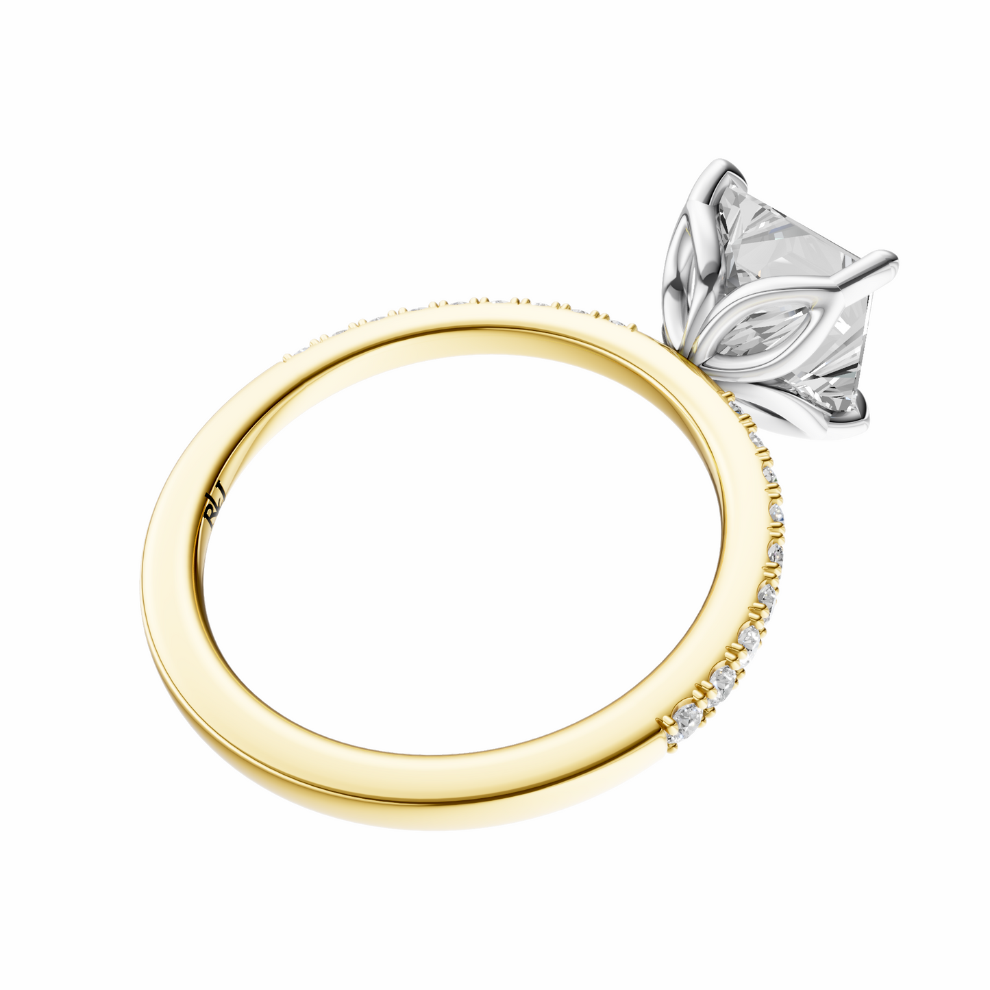 Princess Mixed Metal Traditional Tulip Setting