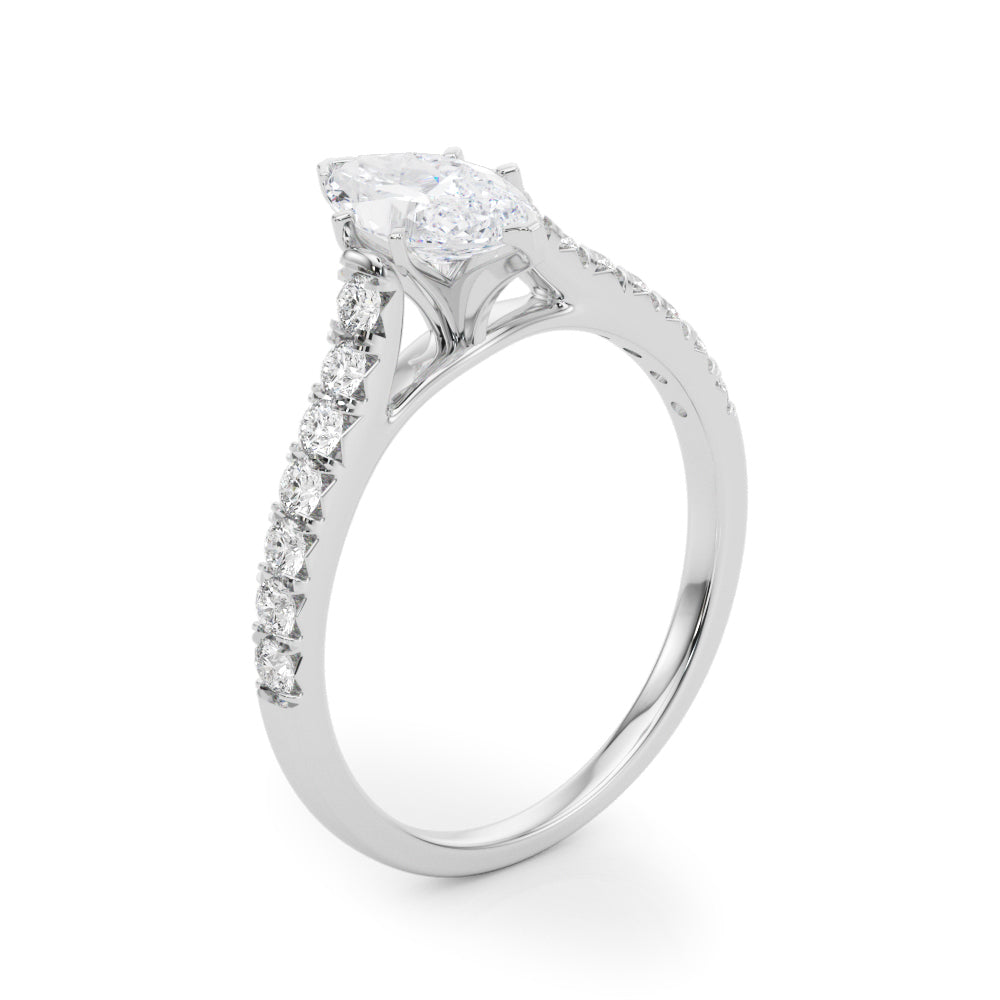 Marquise Traditional Cathedral 4-Prong Setting