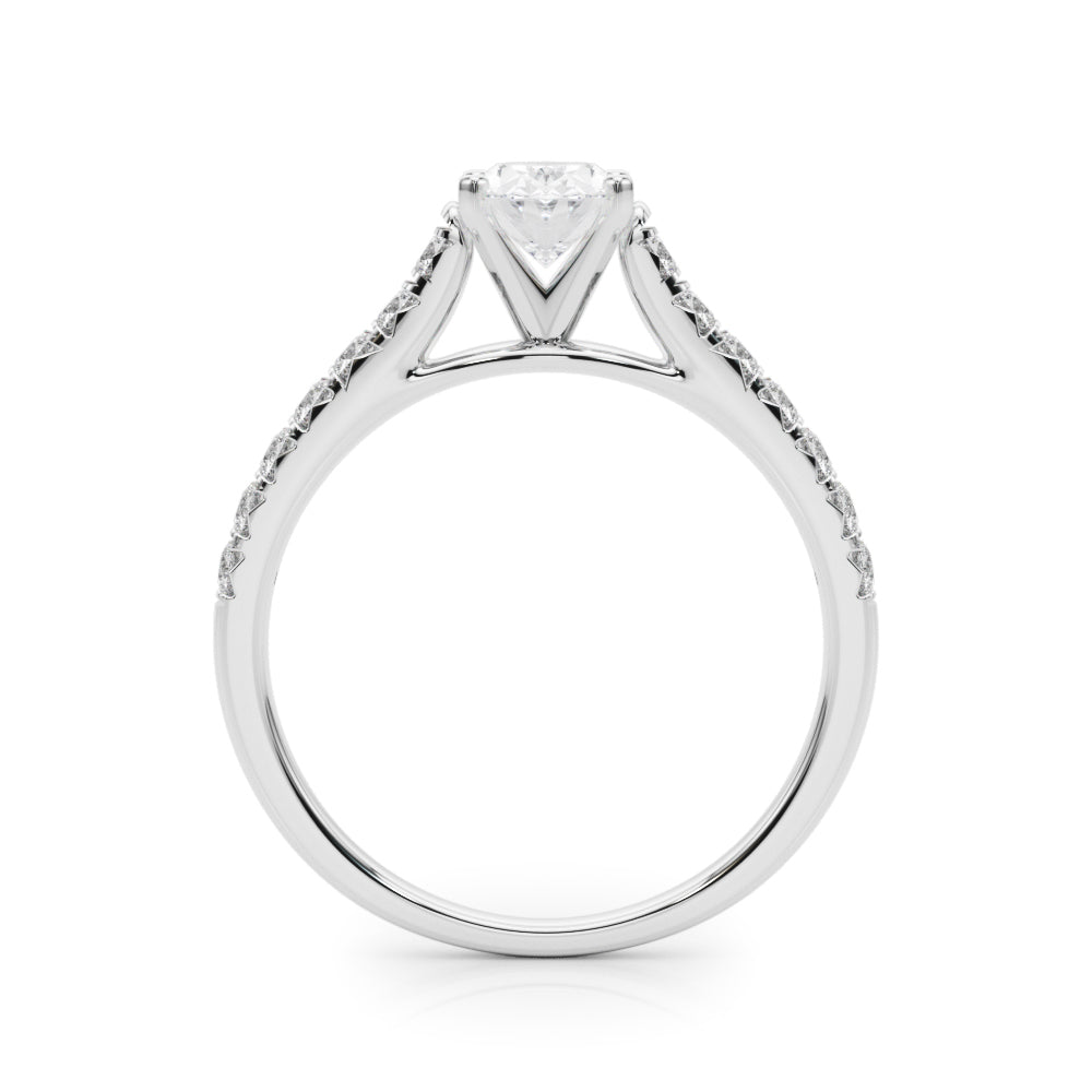 Oval Traditional Cathedral 4-Prong Setting