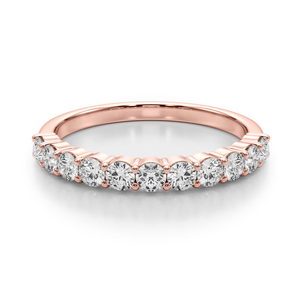 Half Eternity Round Wedding Band