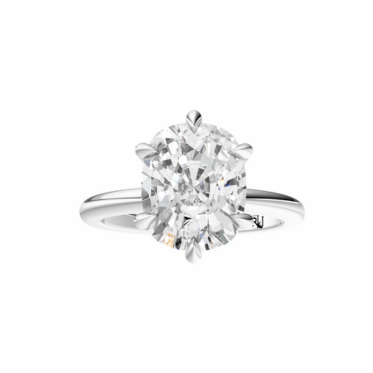 Cushion Signature Minimal Solitaire Setting
