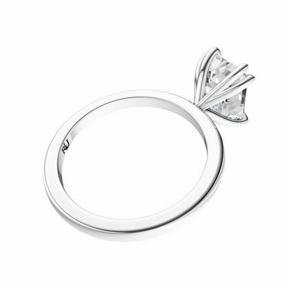 Emerald Signature Minimal Double Claw Prong Solitaire Setting