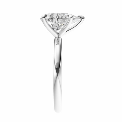 Pear Signature Minimal Solitaire Setting