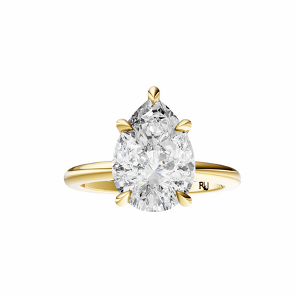Pear Signature Minimal Solitaire Setting
