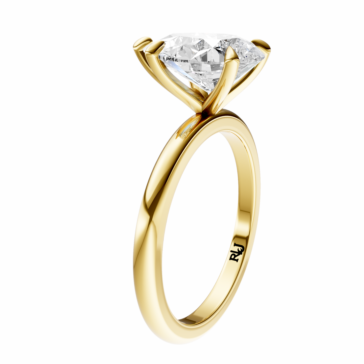 Pear Signature Minimal Solitaire Setting
