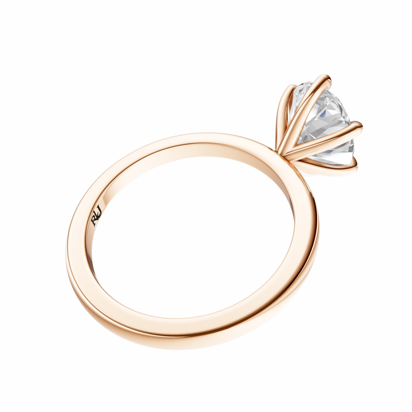 Oval Signature Minimal Solitaire Setting