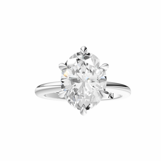 Oval Signature Minimal Solitaire Setting