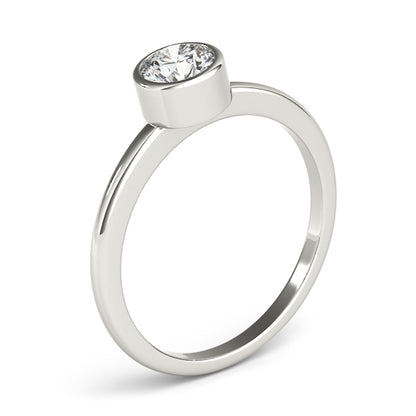 Round Bezel Set Solitaire Setting