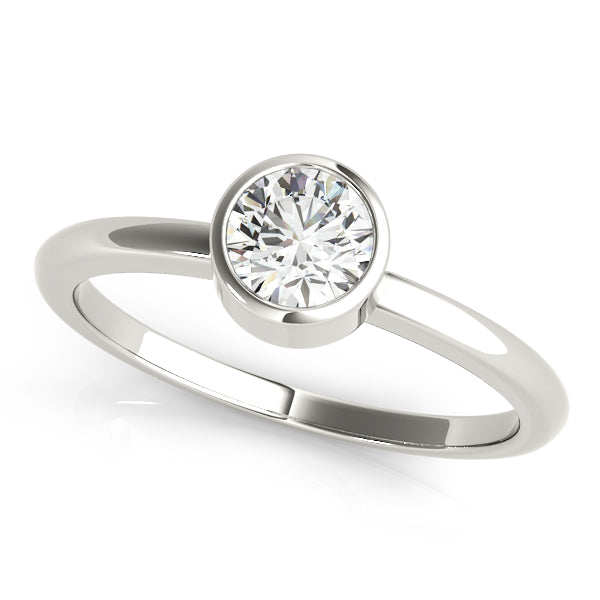 Round Bezel Set Solitaire Setting