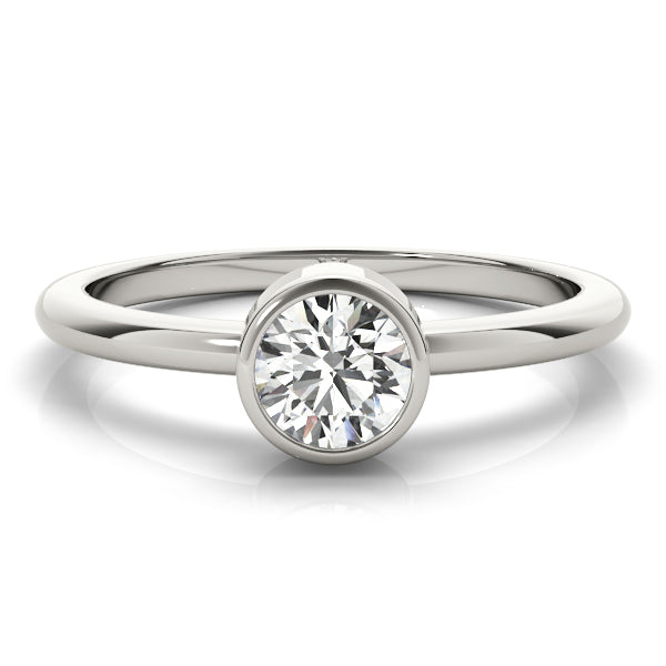 Round Bezel Set Solitaire Setting