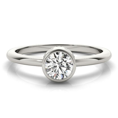 Round Bezel Set Solitaire Setting