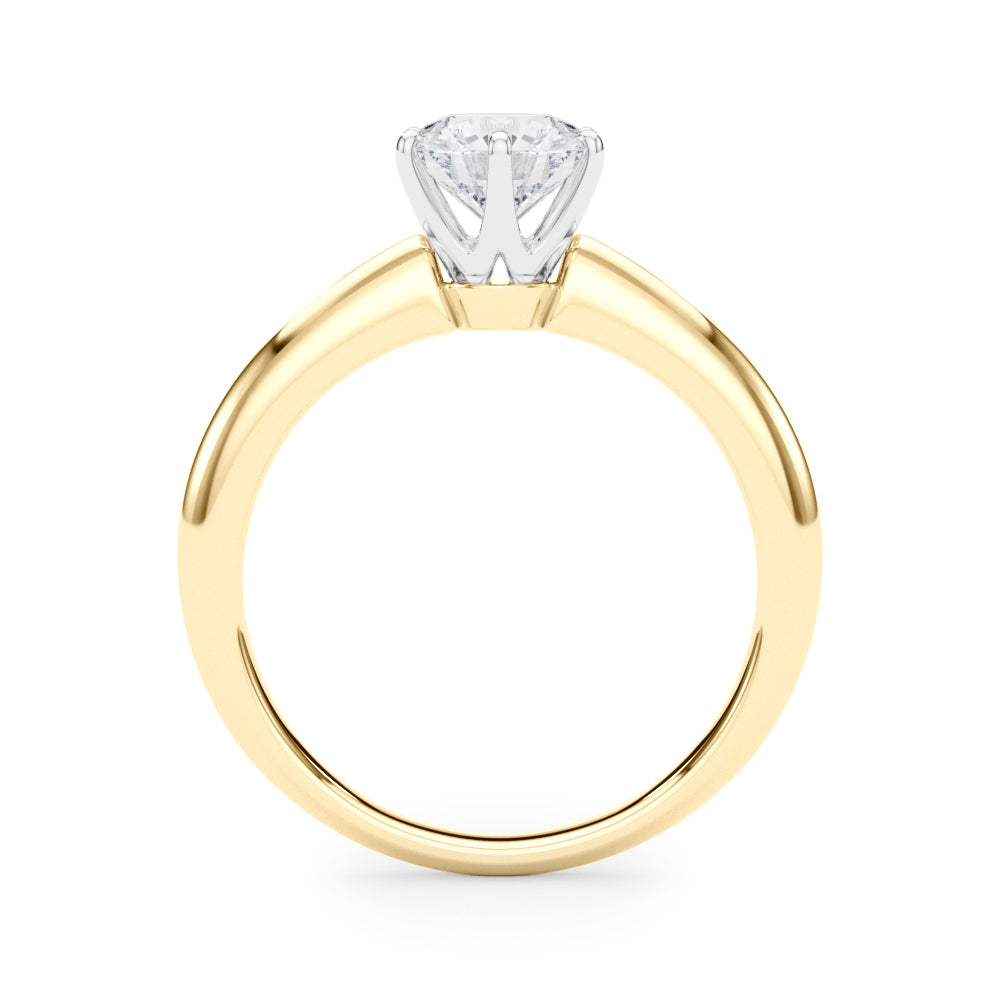 Round Classic 6-prong Solitaire Setting