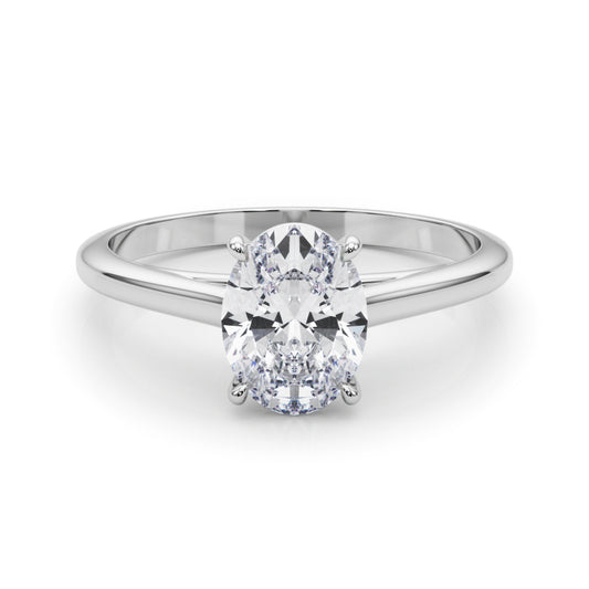 Oval Cathedral Solitaire Setting