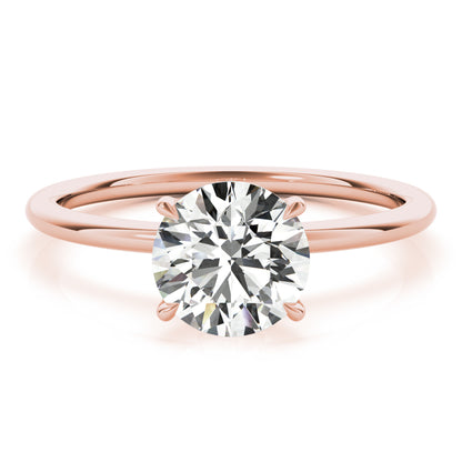 Round Accented Petite Hidden Halo Setting