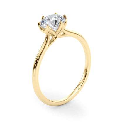 Round Flower Basket 6-Prong Solitaire Setting